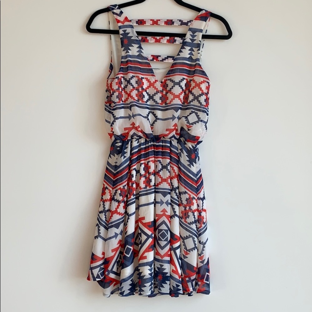 Xhilaration 🛍🛍Red White Blue Dress Size XS/TP